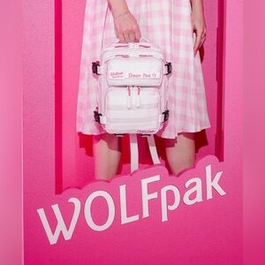 WOLFpak Dream Pak Pink and White Backpack